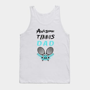 US Open Tennis Dad Racket and Ball Tank Top